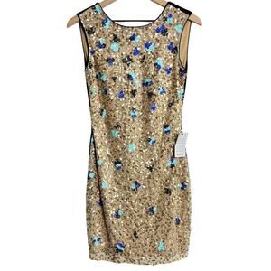 HAILEY ADRIANNA PAPELL SQUIN SHFT WOMEN DRESS SIZE 6 BRAND NEW WITH TAGS